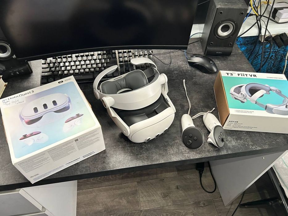 Vr очки. Meta quest 3. 512 GB с ГАРАНТИЕЙ 3 года, и КРЕПЛЕНИЕМ