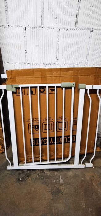 Barierka Bramka Rozporowa 2 sztuki Białe