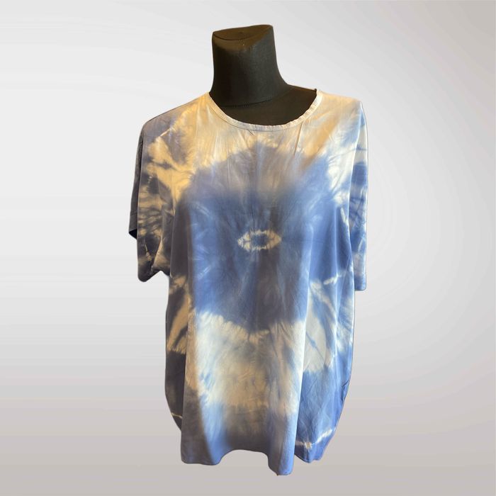 Bluzka Damska tie dye Oversize Niebieski