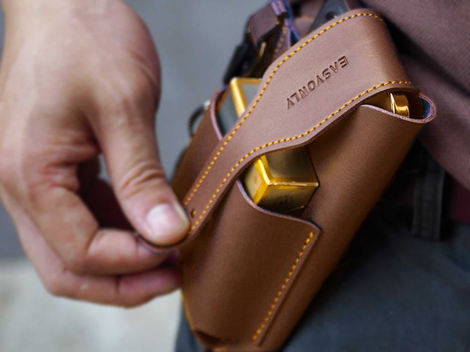 Bolsa de cintura para telemóvel com divisão e gancho