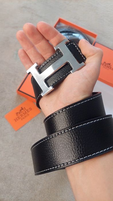 Ремень Hermes шкіряний