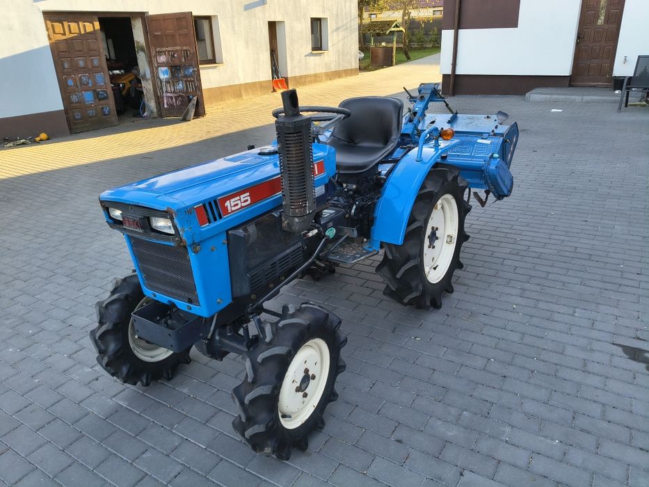 Mini Traktorek Iseki TX155 15km 3cylindry 4x4 z glebogryzarką 110cm Orginal