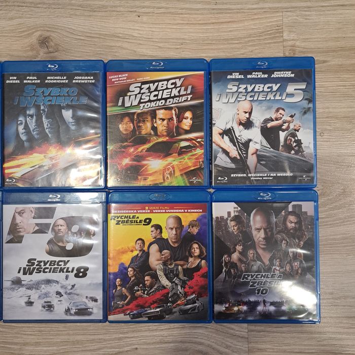 Szybcy i Wściekli 1-10 blu-ray.
