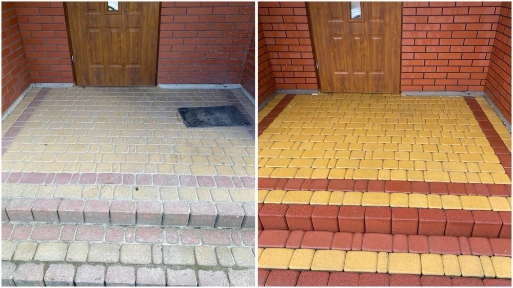 Mycie kostki brukowej, elewcji, dachu LĘCZNA