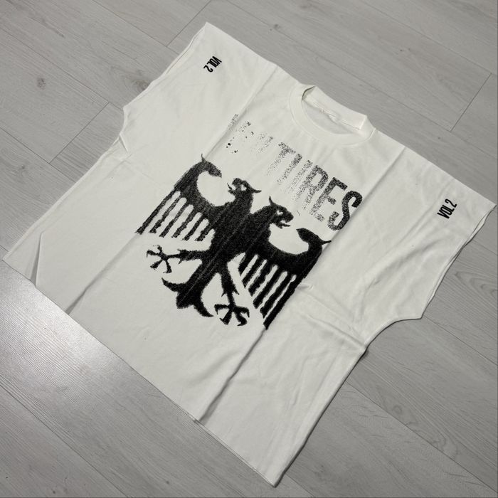 Vultures T-Shirt Black / White Kanye West Черные Псы