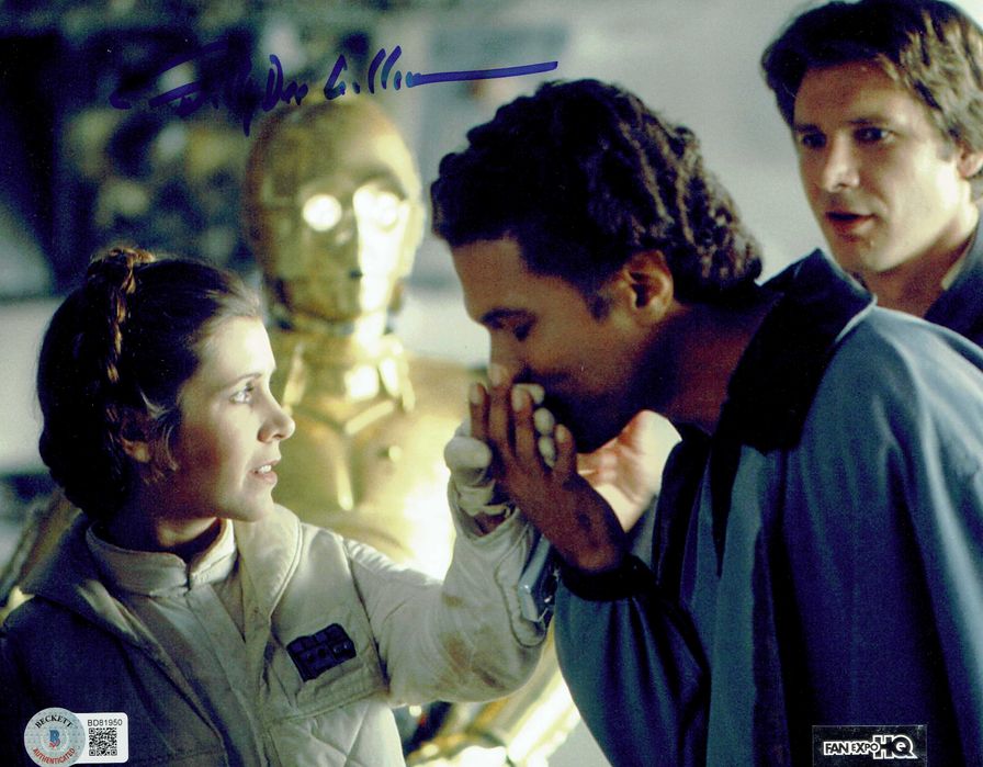 ! AUTOGRAF Billy Dee WILLIAMS 20x25 cm Certyf STAR WARS Gwiezdne Wojny