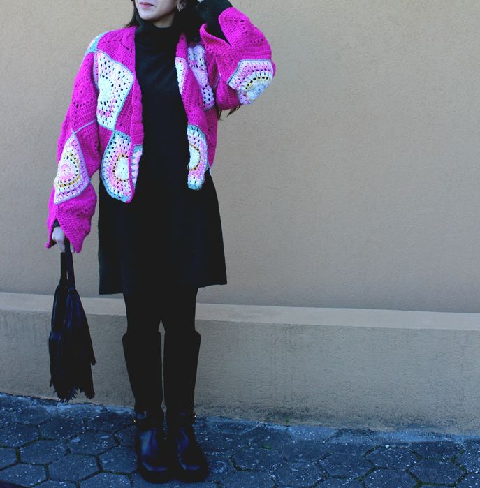 Casaco croche inverno