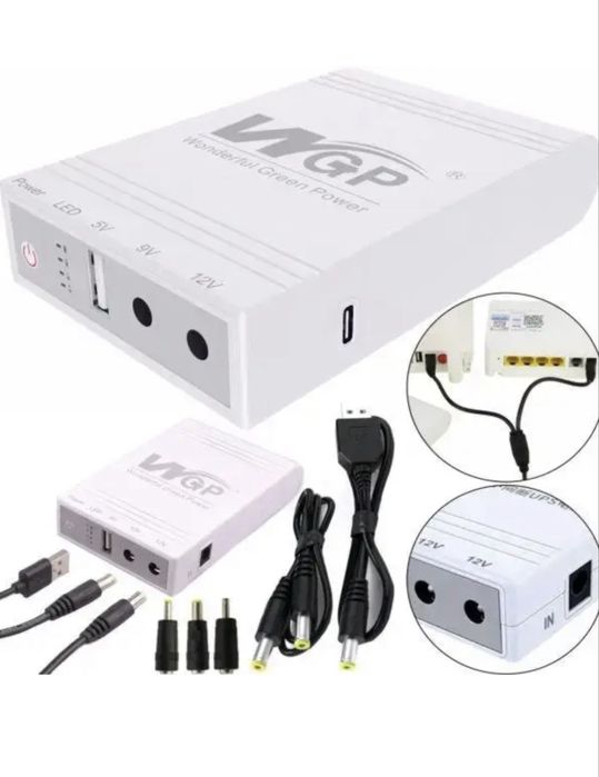 Безперебійник UPS WGP (Wonderful Green Power) для Wi-Fi / ONU / камер