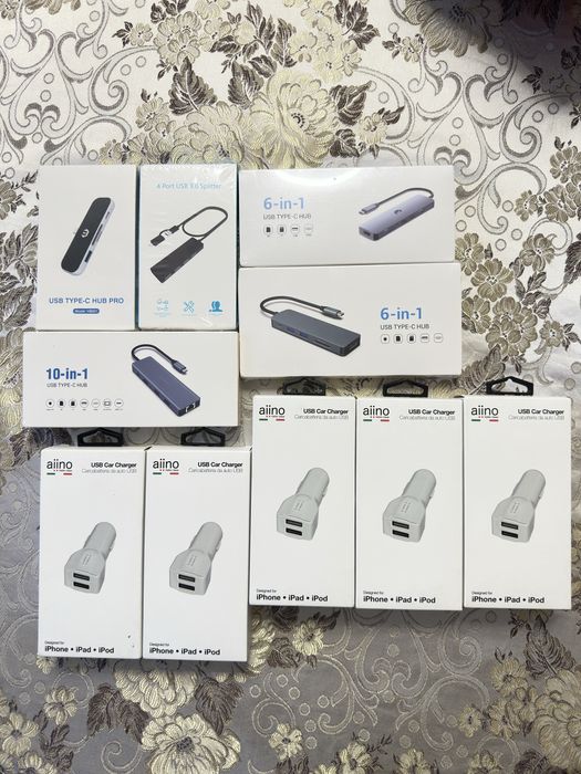 Лот Usb Hub та адаптер до машини
