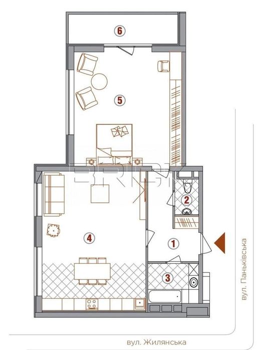 Продаж 2-кімнатної квартири в ЖК AuRoom, вул. Паньківська, 20/82 - More