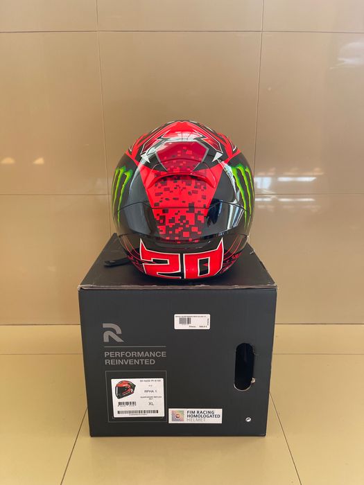 Capacete HJC RPHA 1 quartararo réplica Mc1