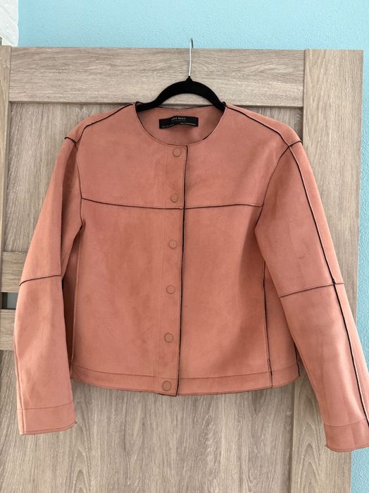 Куртка zara замшевая
