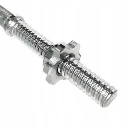 Gryf Prosty stalowy sztanga 120cm 25mm do ćwiczeń NOWY