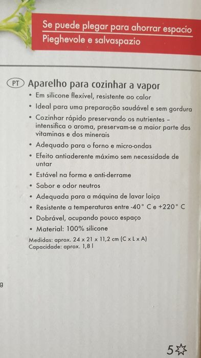 Cozedor elétrico a vapor