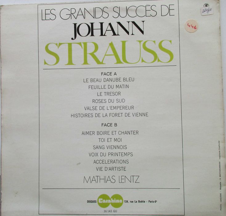 Johann Strauss - - - - - LP