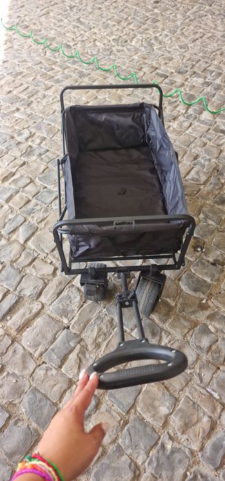 Carrinho de transporte dobrável todo o terreno que suporta até 150 kg