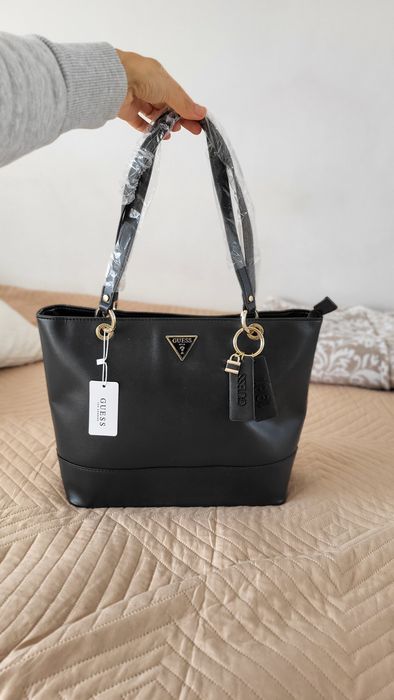 Torebka shopper Guess Nowa Czarna na ramię