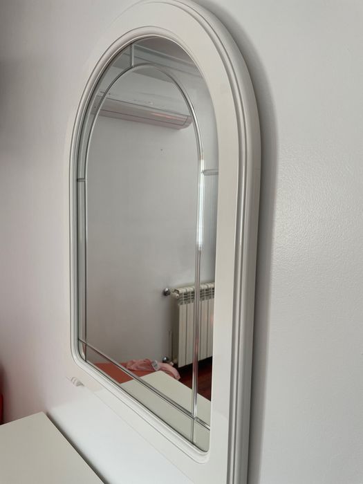 Cómoda branco brilhante  + espelho