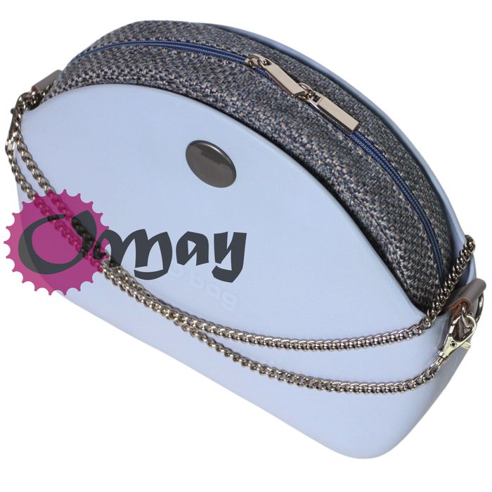 organizer do OBAG MOON LIGHT plecionka lazur szary 2 kieszenie OMAY