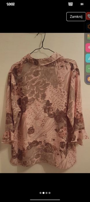 Elegancka bluzka żaboty 5XL