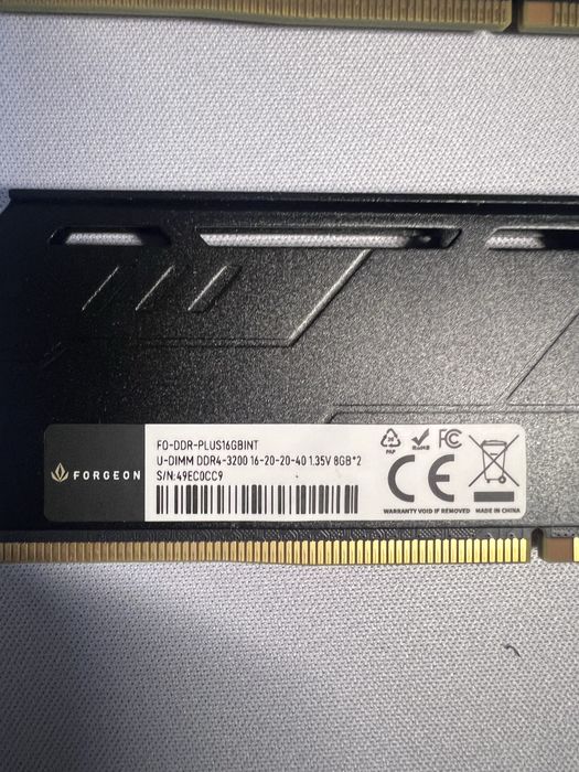 Memória RAM Forgeon  PLUS  DDR4  16GB (2x8GB) Pretas