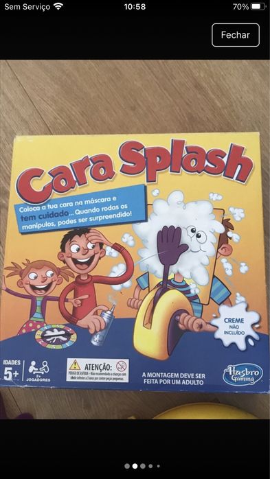 Jogo Cara Splash