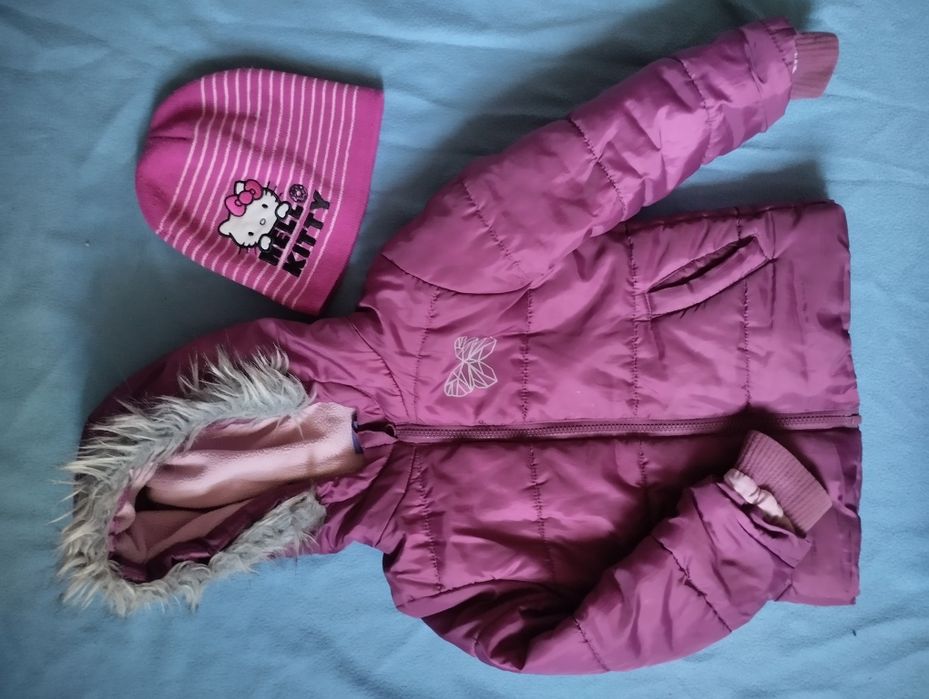 Тепла курточка на дівчинку 2-4 роки