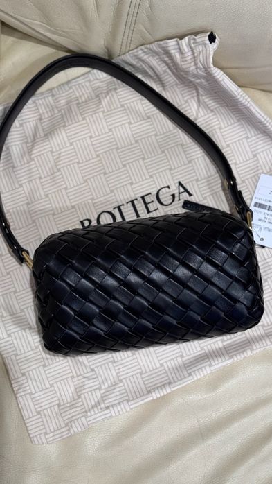 Сумка Bottega Veneta з плетеної натуральної шкіри та шкіряна руч — zdjęcie 3