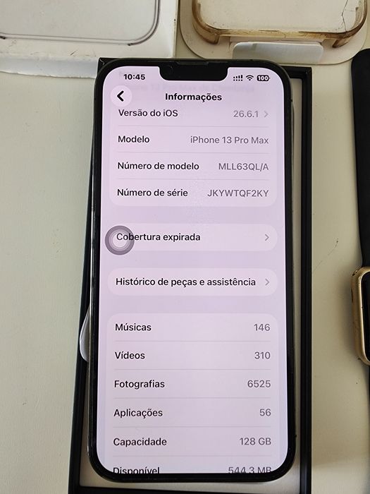 Iphone 13 pro Max de 128GB, bem estimado e conservado, vai com Apple Watch