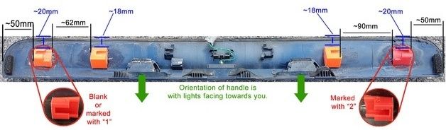 Nissan Qashqai j10 Ремкомплект ручки багажника двери  крышки клипсы