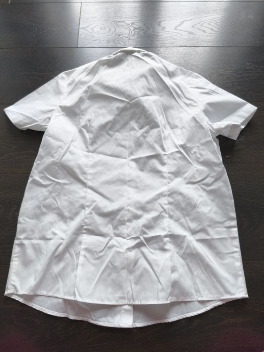 Nowa koszula biała krótki rękaw George 152-158