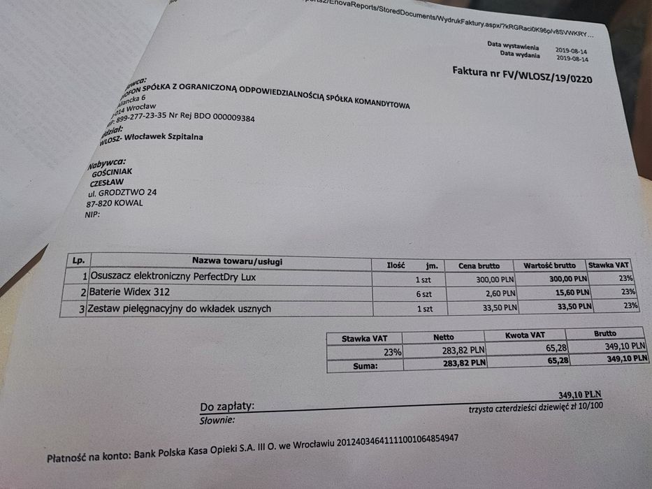 Sprzedam aparaty słuchowe marki Audiofon