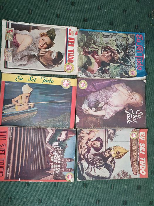 6 Revistas Brasileiras Eu sei tudo - Anos 30 e 40