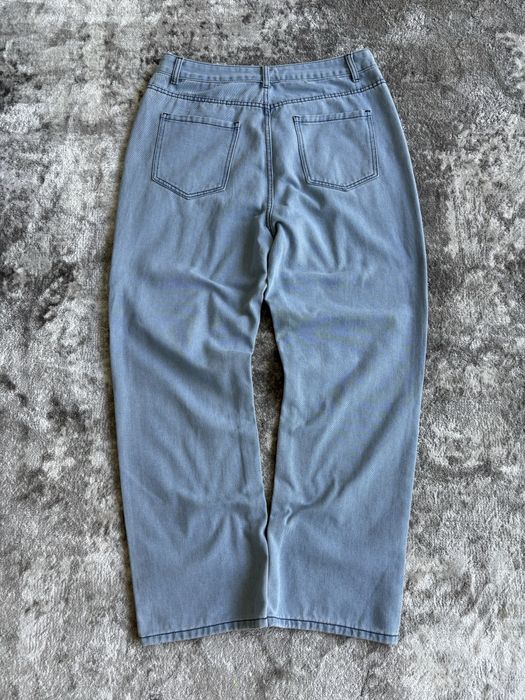 Calças de Ganga Baggy Azul-Claro