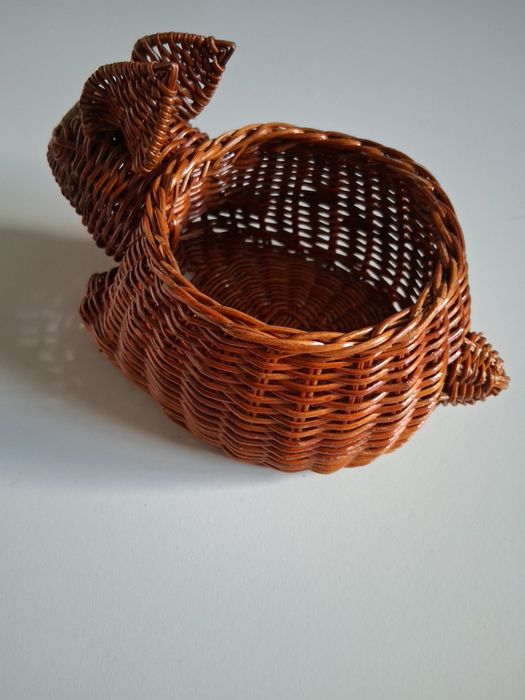 Cesta Elefante Vime - Vintage