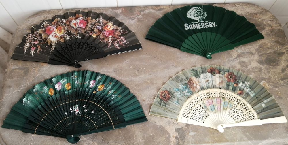 conjunto de leques. não envio cobranças