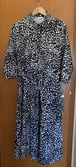Vestido macacão Zara/Macacão floral/Vestido fluido/Vestido camiseiro