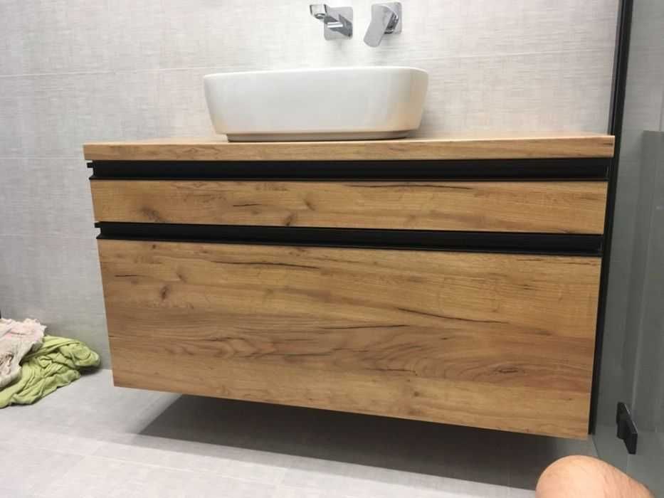 Szafka pod umywalkę - BLUM - PRODUCENT meble łazienkowe - dąb craft