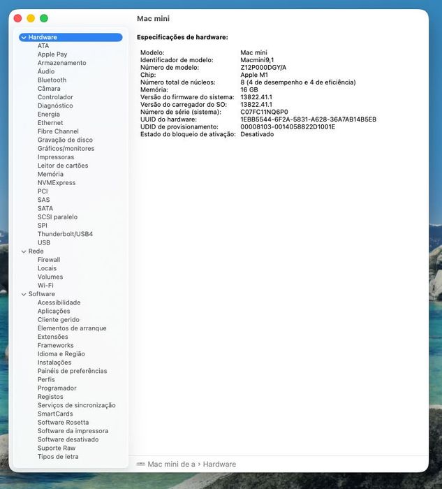 Mac mini M1 16Gb com 1TB SSD (final 2020) Excelente!