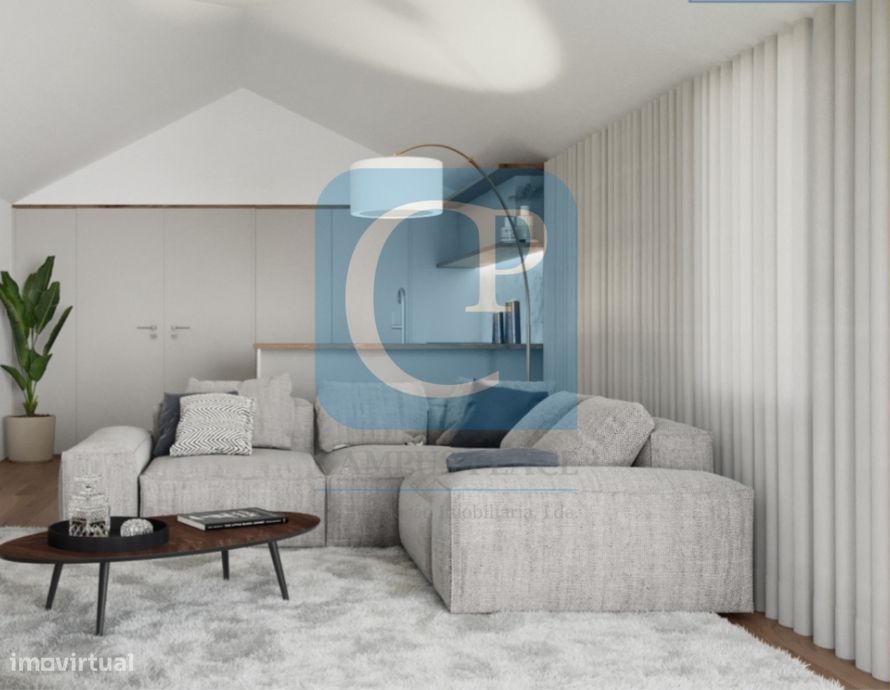 Apartamento T1+1,  com jardim em construção - Cedofeita