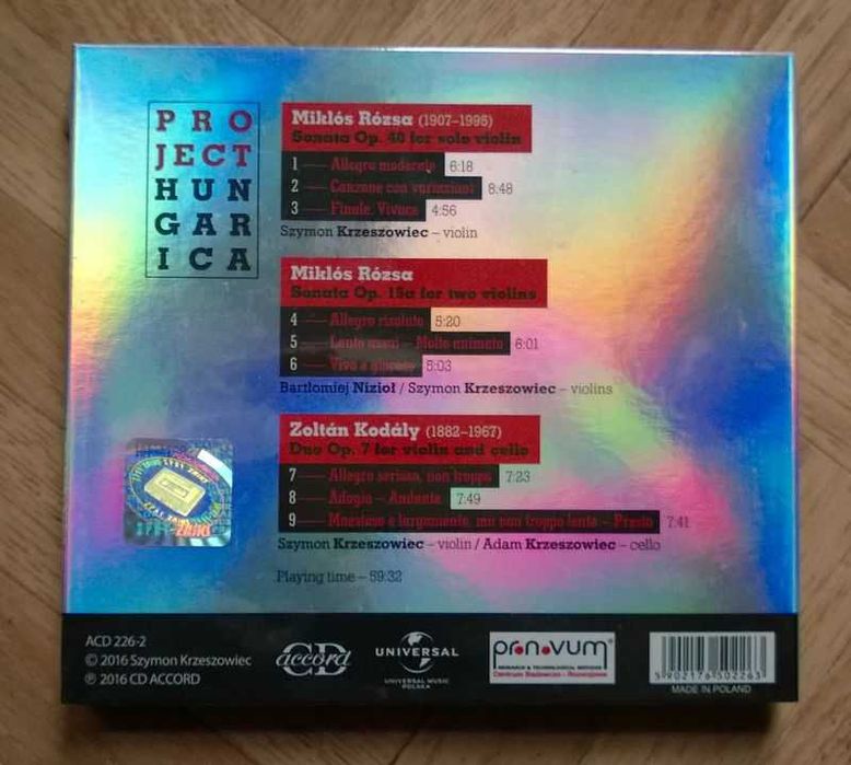 CD Szymon Krzeszowiec Project Hungarica NOWA FOLIA