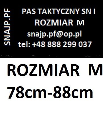 Dwuczęściowy Pasek Taktyczny CZARNY M COBRA