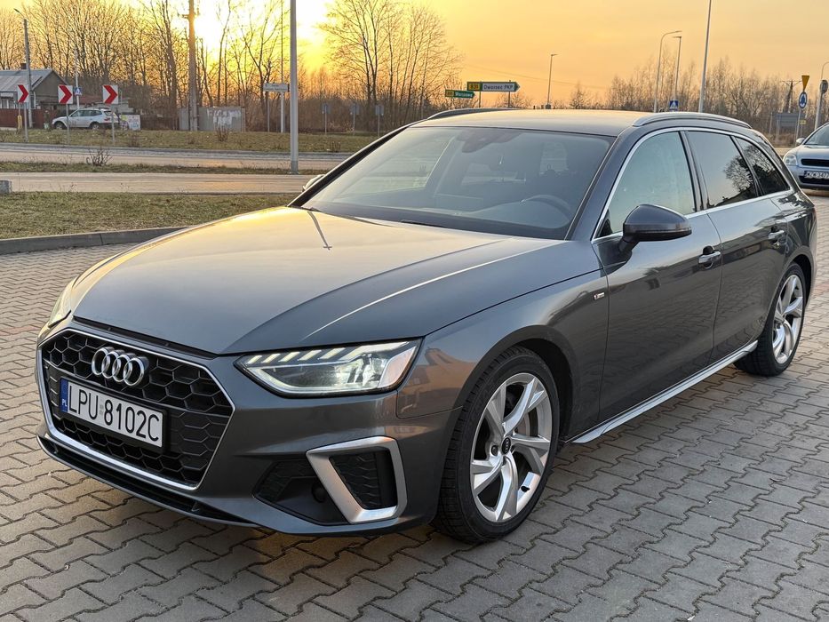 Audi A4 Avant 2.0 diesel 204KM, S Line, Virtual Cockpit, Tempomat ACC, Kamera, Hak