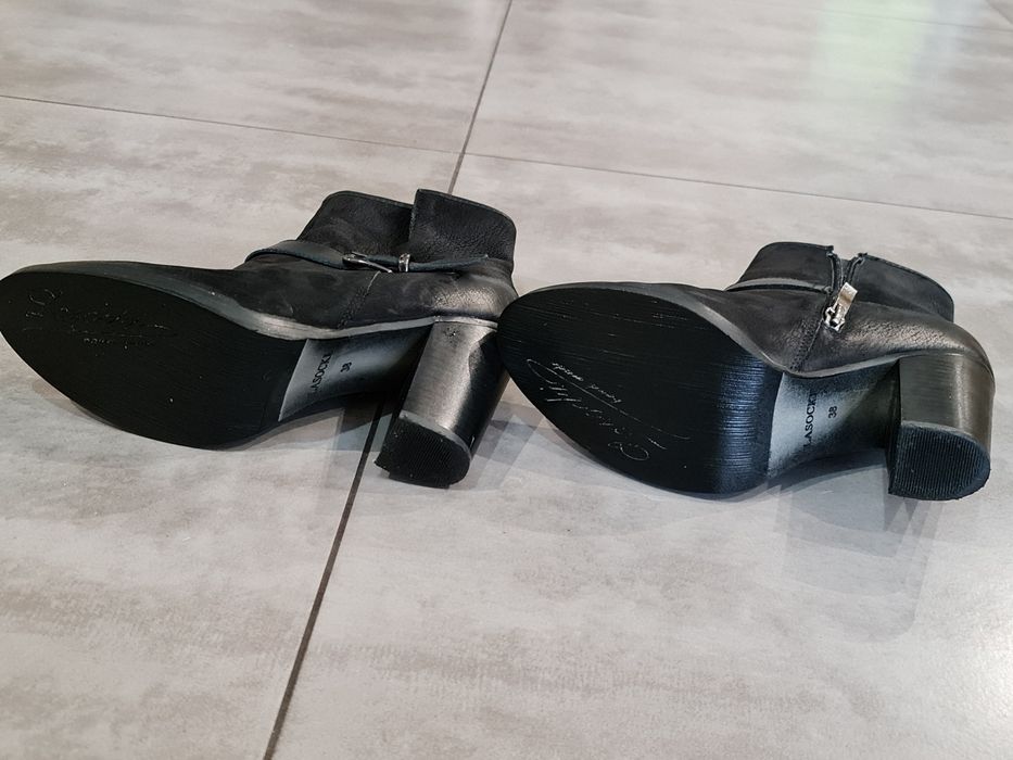 Botki Lasocki r. 38 skóra czarne