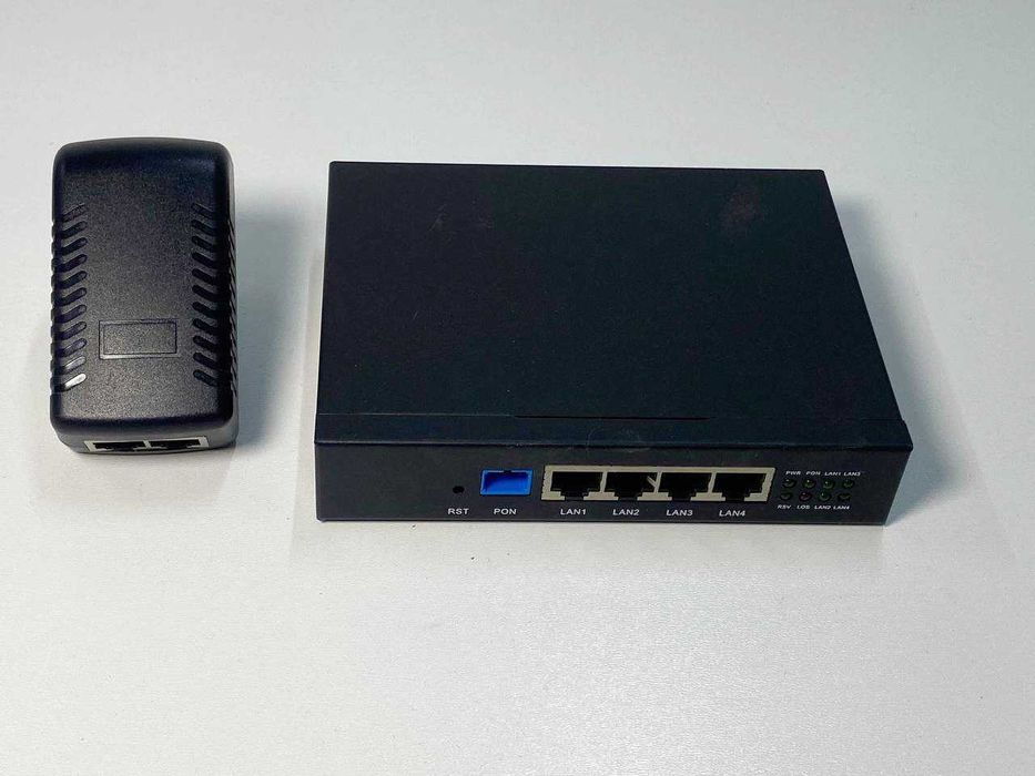 onu xPON 4POE 48v з блоком живлення POE 48v 0,5A