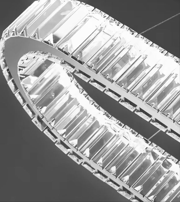 Люстра нова 57см. Хром з кристалами
