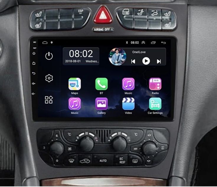 Rádios android Mercedes W203, WiFi GPS Bluetooth USB etc 4gb, novos