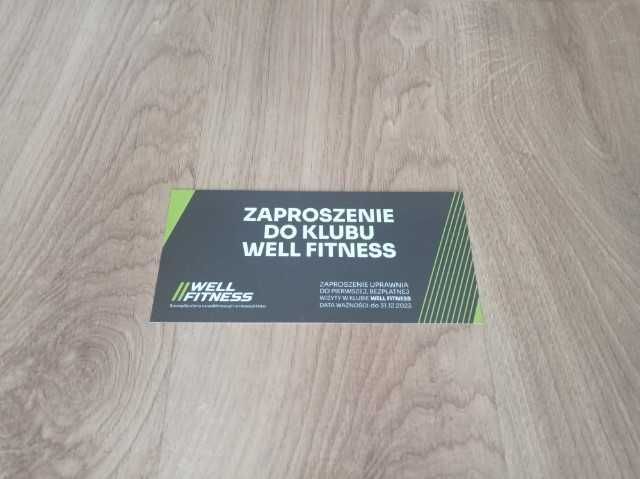 Well Fitness zaproszenie do klubu