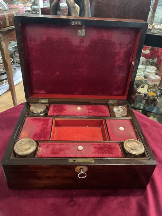 Caixa de estojo mahogany inglesa 30x21x12,5 cm