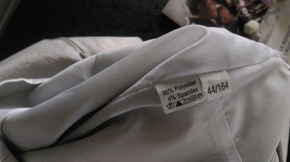 srebrna sukienka xl - 42/44